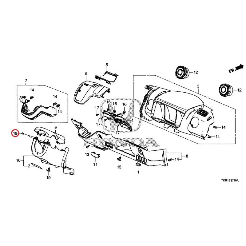[NEW] JDM HONDA N-WGN CUSTOM JH3 2023 Instrument panel garnish (driver side) GENUINE OEM - Image 19