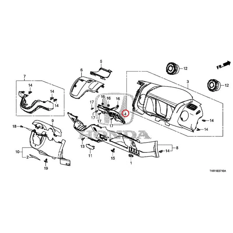 [NEW] JDM HONDA N-WGN CUSTOM JH3 2023 Instrument panel garnish (driver side) GENUINE OEM - Image 5