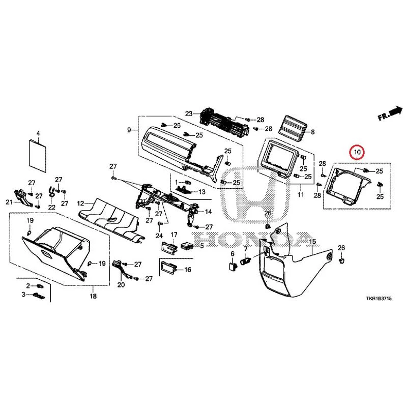 [NEW] JDM HONDA N-WGN CUSTOM JH3 2023 Instrument panel garnish (passenger side) GENUINE OEM - Image 10