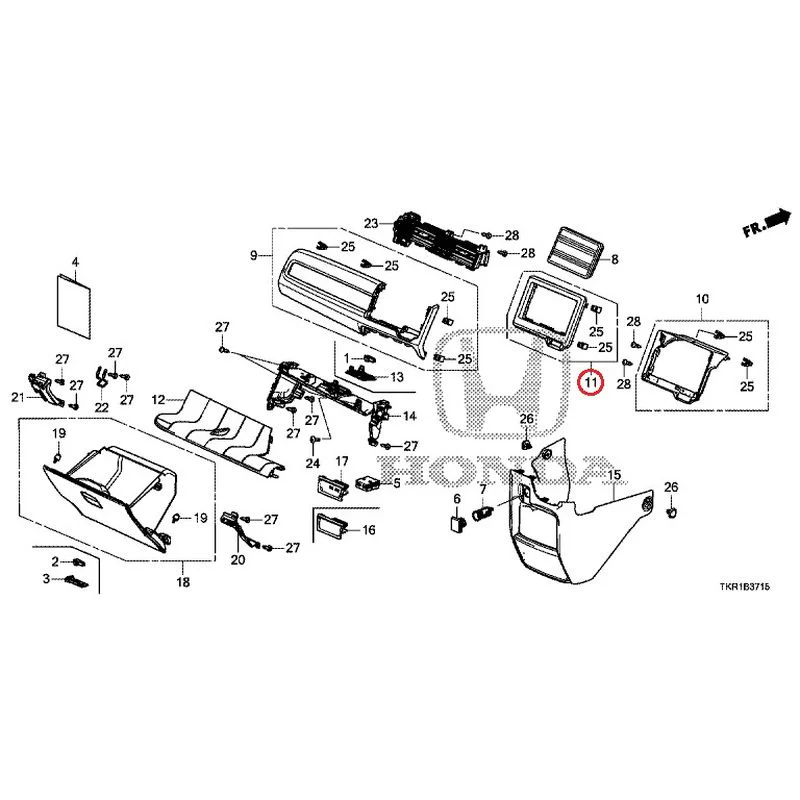 [NEW] JDM HONDA N-WGN CUSTOM JH3 2023 Instrument panel garnish (passenger side) GENUINE OEM - Image 11