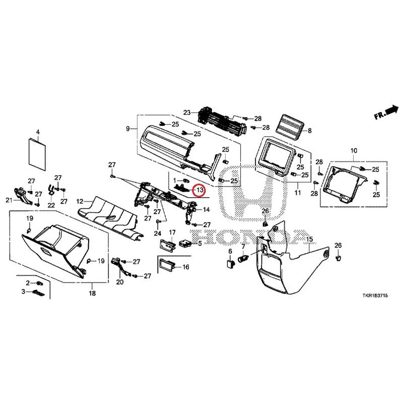 [NEW] JDM HONDA N-WGN CUSTOM JH3 2023 Instrument panel garnish (passenger side) GENUINE OEM - Image 13