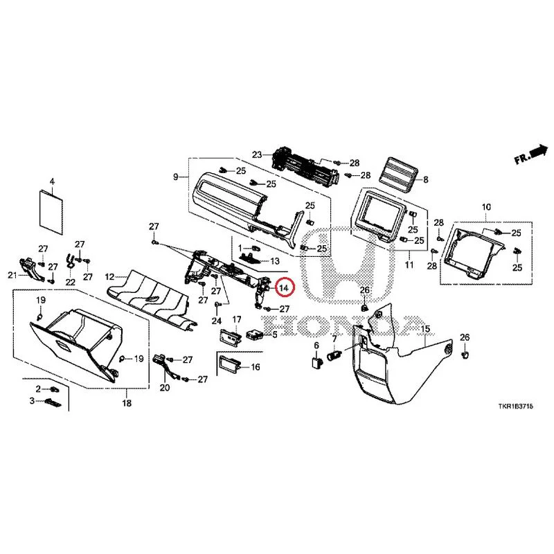[NEW] JDM HONDA N-WGN CUSTOM JH3 2023 Instrument panel garnish (passenger side) GENUINE OEM - Image 14