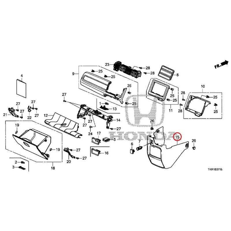 [NEW] JDM HONDA N-WGN CUSTOM JH3 2023 Instrument panel garnish (passenger side) GENUINE OEM - Image 15