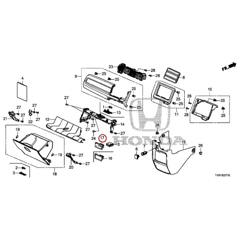 [NEW] JDM HONDA N-WGN CUSTOM JH3 2023 Instrument panel garnish (passenger side) GENUINE OEM - Image 16