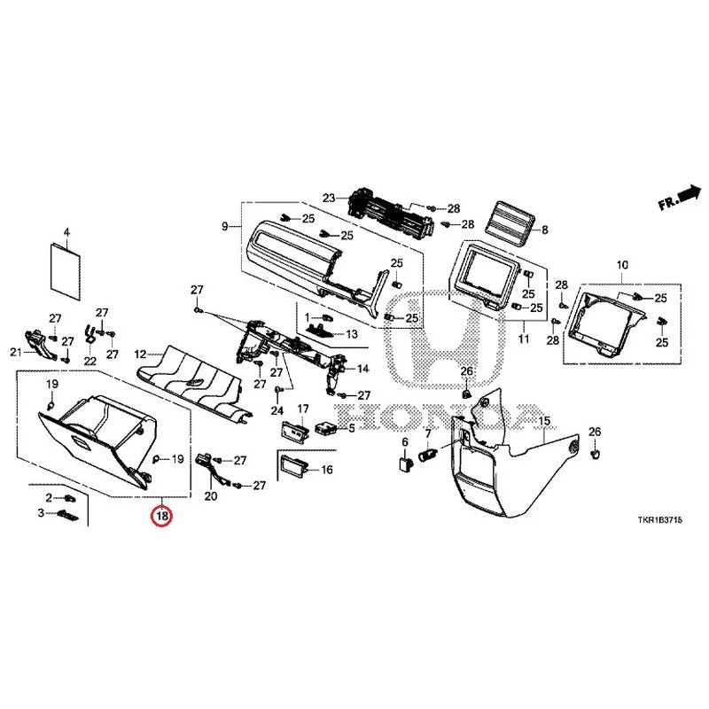 [NEW] JDM HONDA N-WGN CUSTOM JH3 2023 Instrument panel garnish (passenger side) GENUINE OEM - Image 17