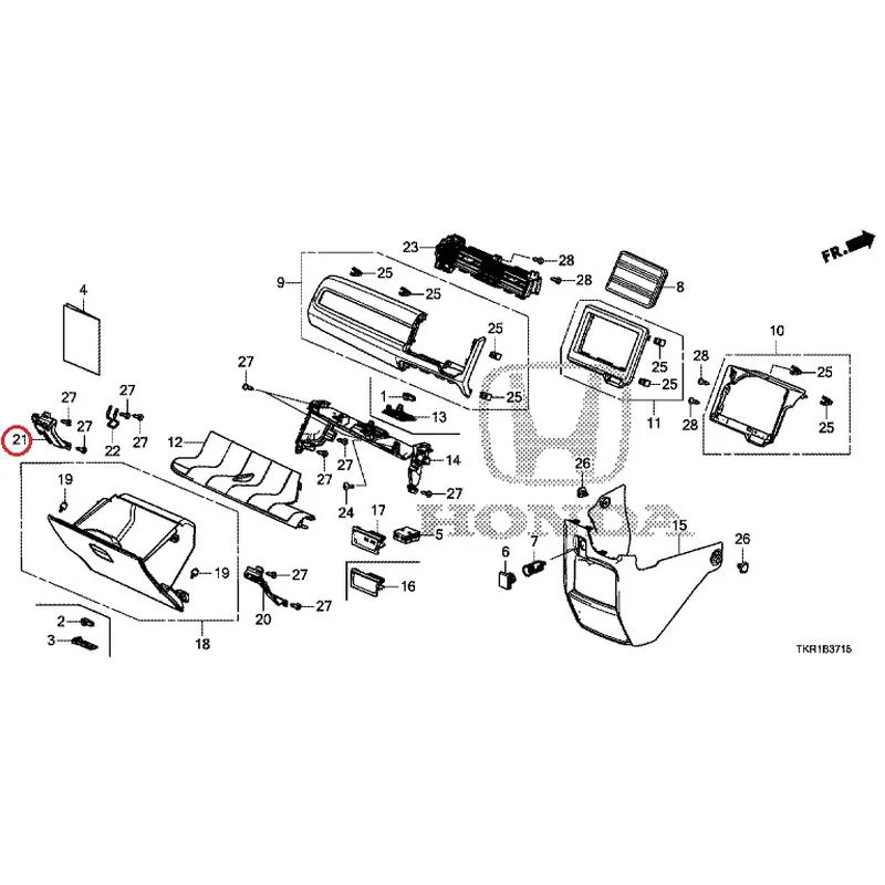 [NEW] JDM HONDA N-WGN CUSTOM JH3 2023 Instrument panel garnish (passenger side) GENUINE OEM - Image 20