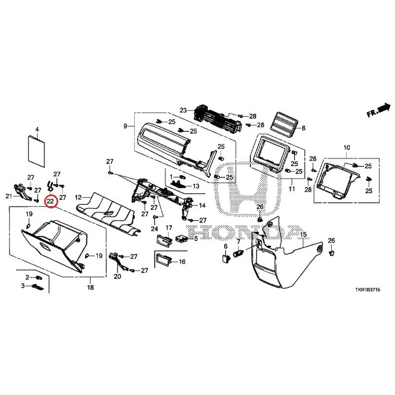 [NEW] JDM HONDA N-WGN CUSTOM JH3 2023 Instrument panel garnish (passenger side) GENUINE OEM - Image 21