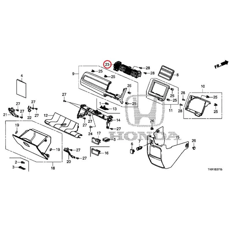 [NEW] JDM HONDA N-WGN CUSTOM JH3 2023 Instrument panel garnish (passenger side) GENUINE OEM - Image 22