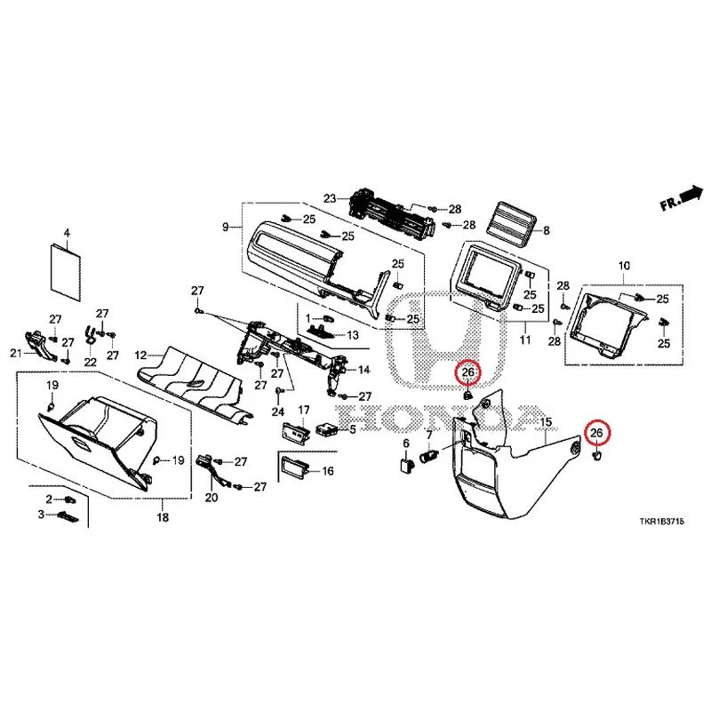 [NEW] JDM HONDA N-WGN CUSTOM JH3 2023 Instrument panel garnish (passenger side) GENUINE OEM - Image 25
