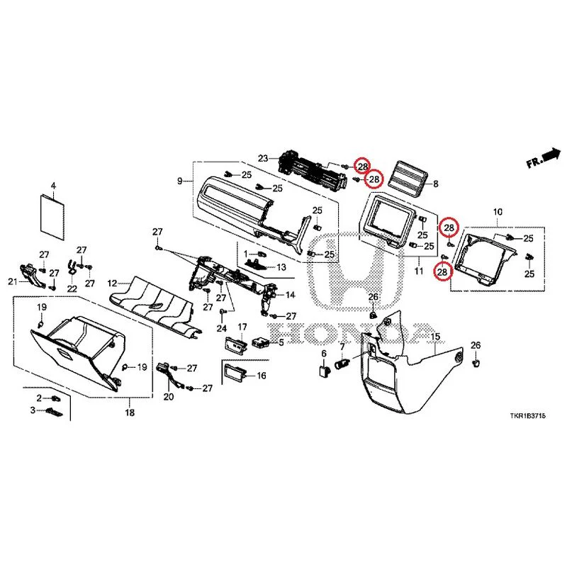 [NEW] JDM HONDA N-WGN CUSTOM JH3 2023 Instrument panel garnish (passenger side) GENUINE OEM - Image 27