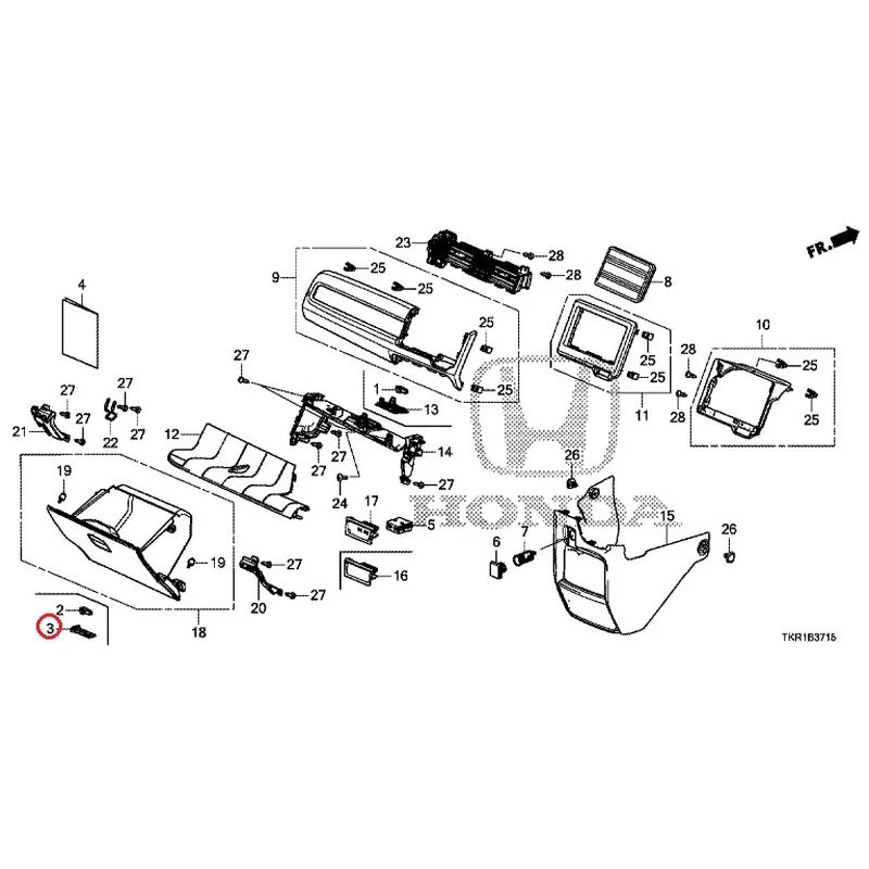 [NEW] JDM HONDA N-WGN CUSTOM JH3 2023 Instrument panel garnish (passenger side) GENUINE OEM - Image 4