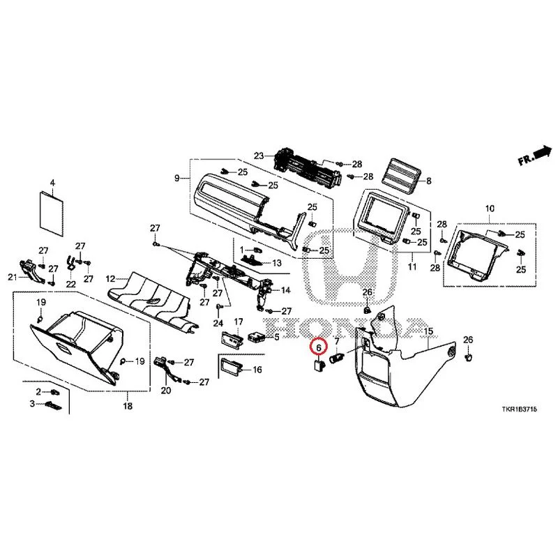 [NEW] JDM HONDA N-WGN CUSTOM JH3 2023 Instrument panel garnish (passenger side) GENUINE OEM - Image 6