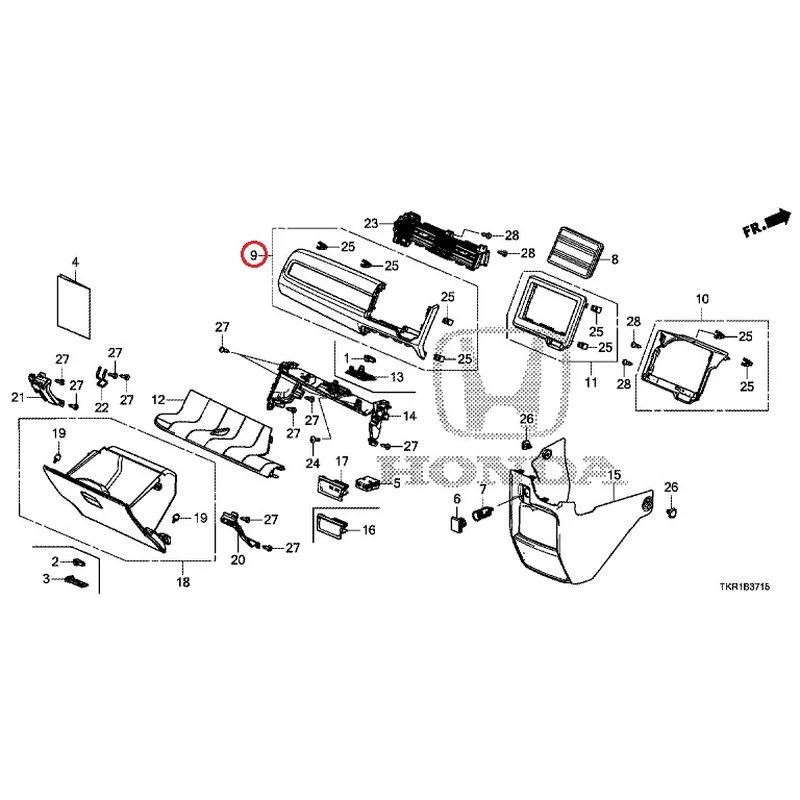[NEW] JDM HONDA N-WGN CUSTOM JH3 2023 Instrument panel garnish (passenger side) GENUINE OEM - Image 9