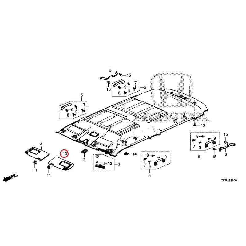 [NEW] JDM HONDA N-WGN CUSTOM JH3 2023 Roof Lining GENUINE OEM - Image 11