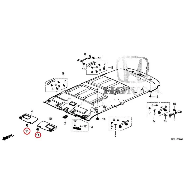 [NEW] JDM HONDA N-WGN CUSTOM JH3 2023 Roof Lining GENUINE OEM - Image 12