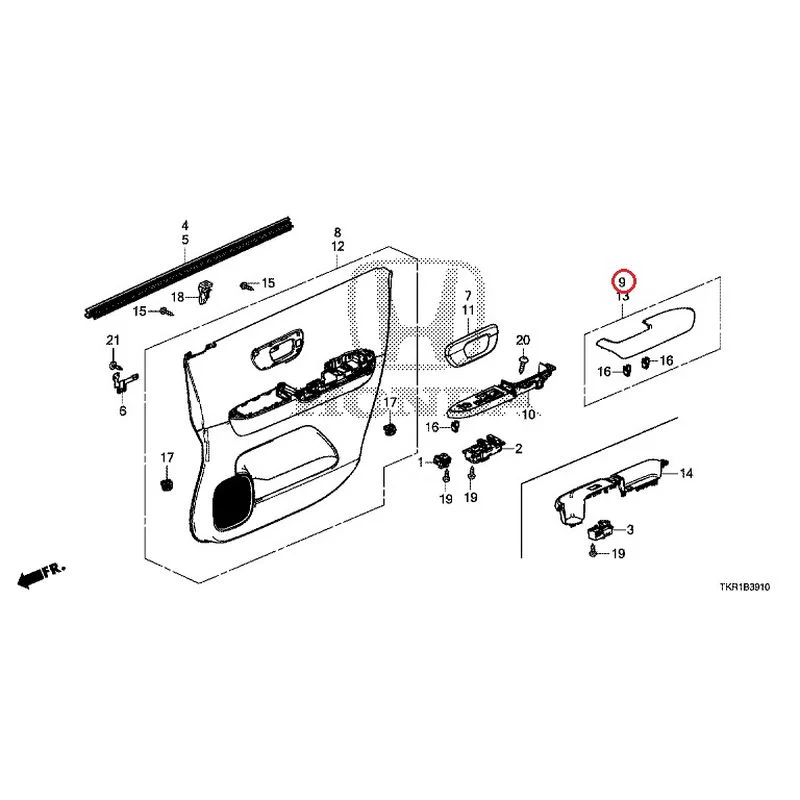 [NEW] JDM HONDA N-WGN CUSTOM JH3 2023 Front Door Lining GENUINE OEM - Image 11