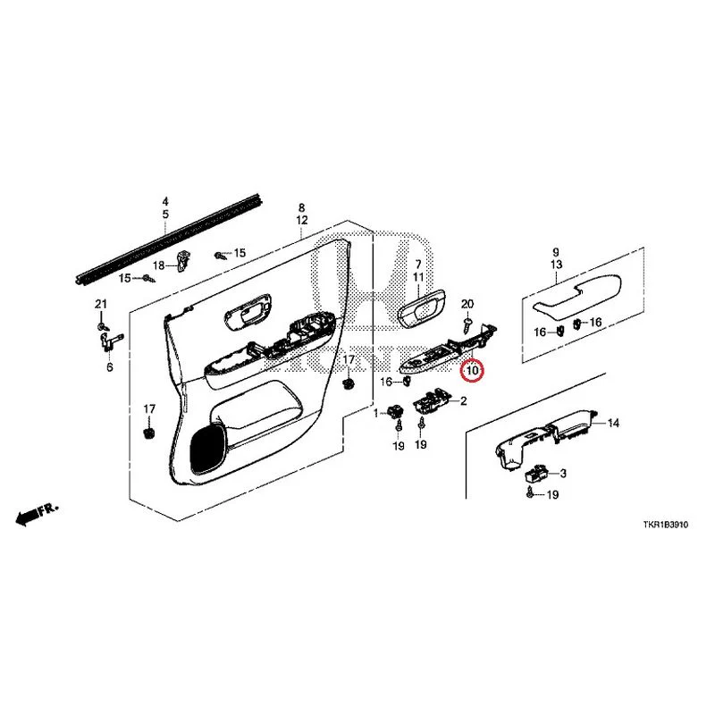 [NEW] JDM HONDA N-WGN CUSTOM JH3 2023 Front Door Lining GENUINE OEM - Image 12