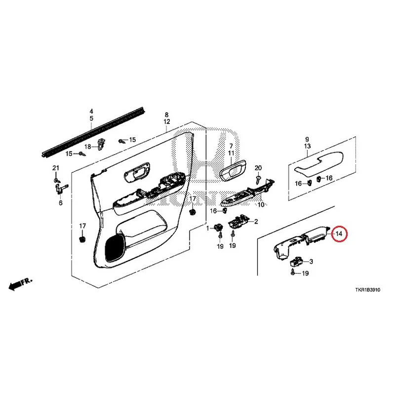[NEW] JDM HONDA N-WGN CUSTOM JH3 2023 Front Door Lining GENUINE OEM - Image 16