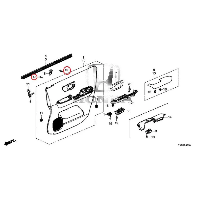 [NEW] JDM HONDA N-WGN CUSTOM JH3 2023 Front Door Lining GENUINE OEM - Image 17