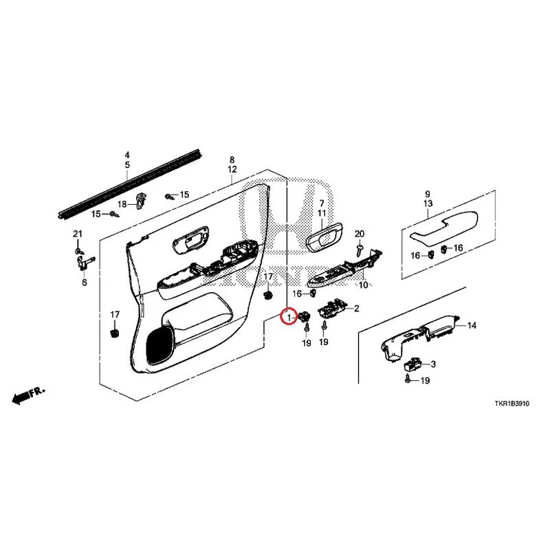 [NEW] JDM HONDA N-WGN CUSTOM JH3 2023 Front Door Lining GENUINE OEM - Image 2
