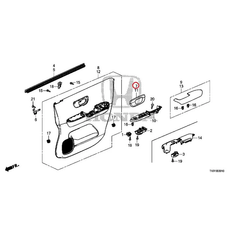 [NEW] JDM HONDA N-WGN CUSTOM JH3 2023 Front Door Lining GENUINE OEM - Image 9