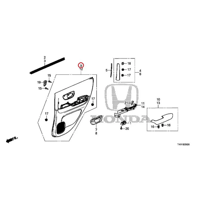 [NEW] JDM HONDA N-WGN CUSTOM JH3 2023 Rear Door Lining GENUINE OEM - Image 10