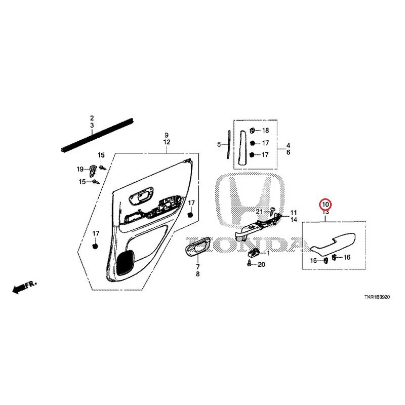 [NEW] JDM HONDA N-WGN CUSTOM JH3 2023 Rear Door Lining GENUINE OEM - Image 11