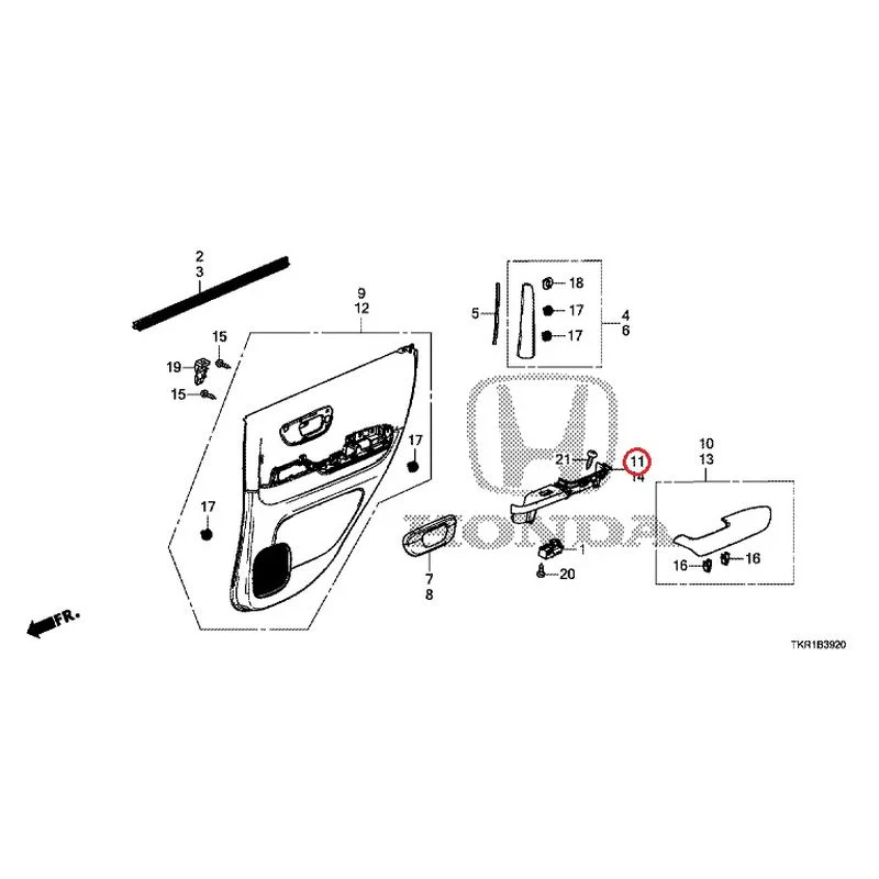 [NEW] JDM HONDA N-WGN CUSTOM JH3 2023 Rear Door Lining GENUINE OEM - Image 12
