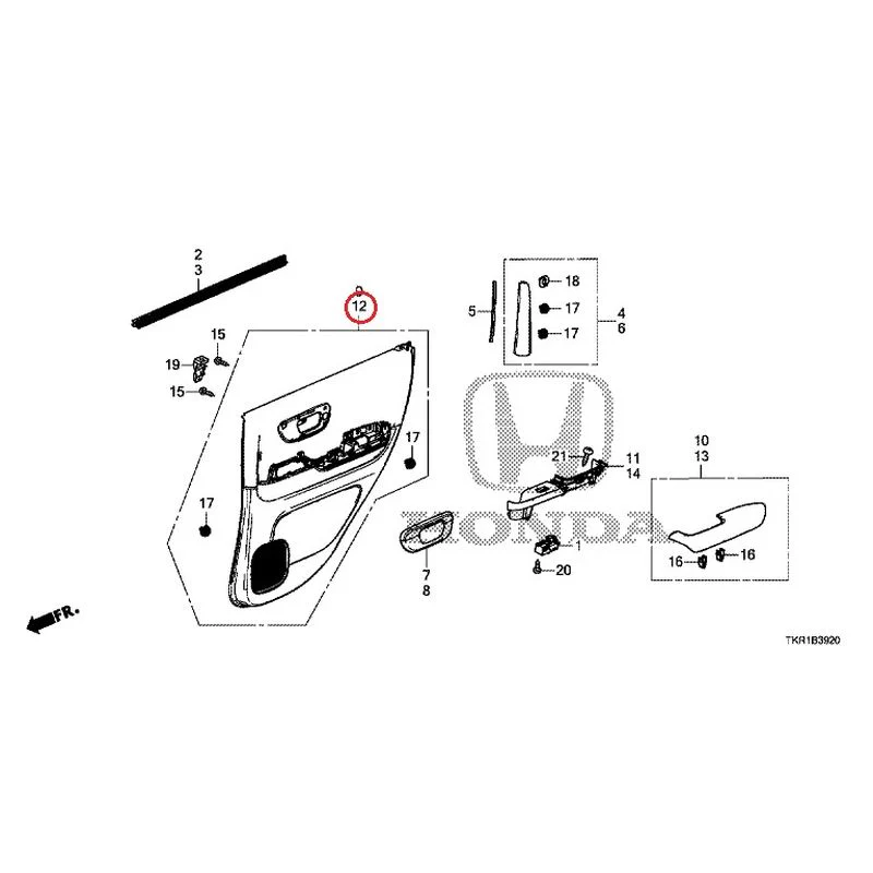 [NEW] JDM HONDA N-WGN CUSTOM JH3 2023 Rear Door Lining GENUINE OEM - Image 13