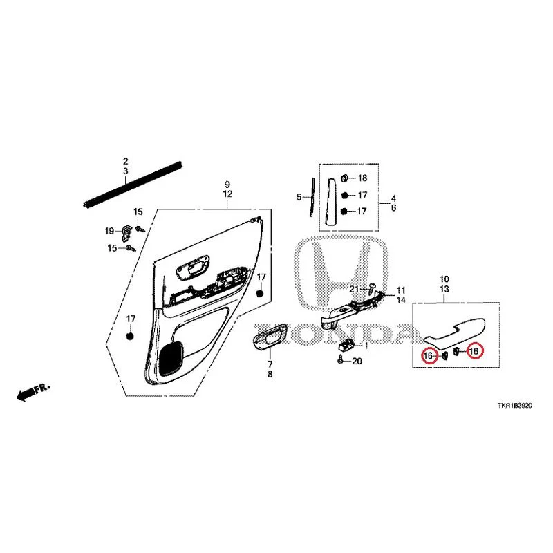 [NEW] JDM HONDA N-WGN CUSTOM JH3 2023 Rear Door Lining GENUINE OEM - Image 17
