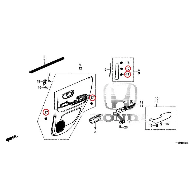 [NEW] JDM HONDA N-WGN CUSTOM JH3 2023 Rear Door Lining GENUINE OEM - Image 18