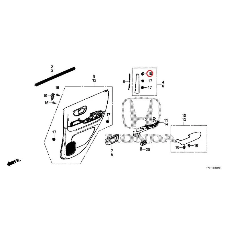 [NEW] JDM HONDA N-WGN CUSTOM JH3 2023 Rear Door Lining GENUINE OEM - Image 19