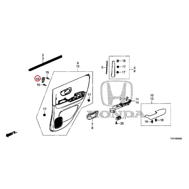 [NEW] JDM HONDA N-WGN CUSTOM JH3 2023 Rear Door Lining GENUINE OEM - Image 20