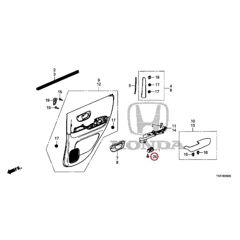 [NEW] JDM HONDA N-WGN CUSTOM JH3 2023 Rear Door Lining GENUINE OEM - Image 21