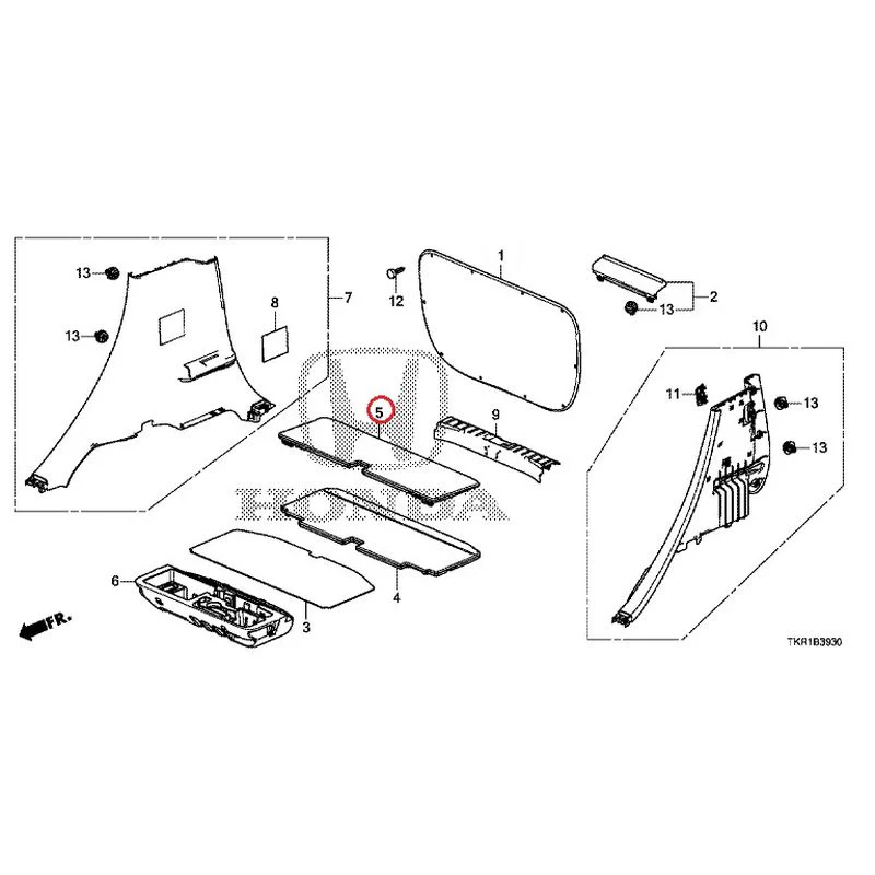 [NEW] JDM HONDA N-WGN CUSTOM JH3 2023 Side Lining GENUINE OEM - Image 6