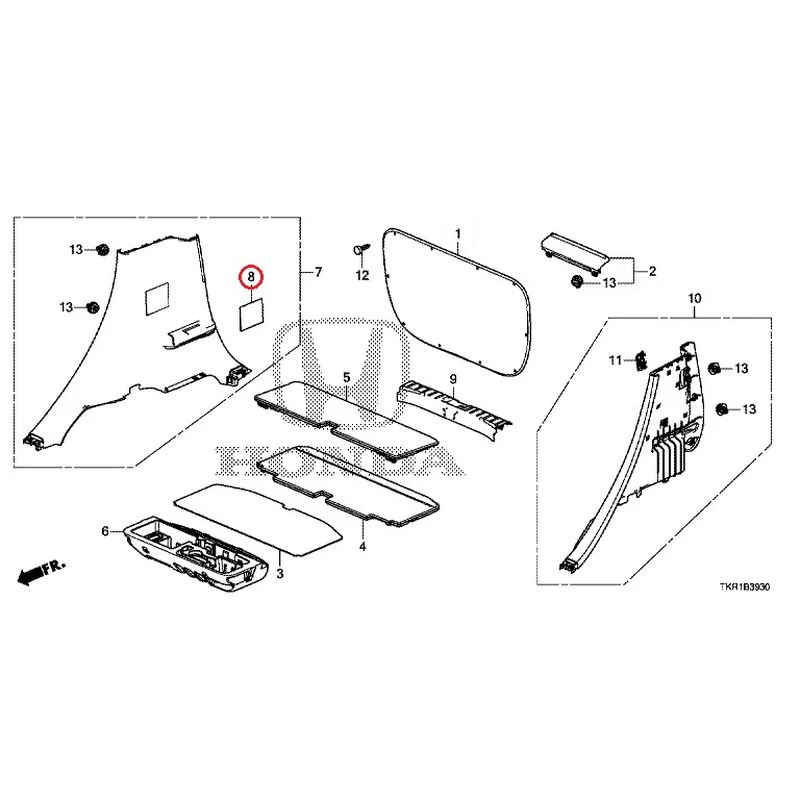[NEW] JDM HONDA N-WGN CUSTOM JH3 2023 Side Lining GENUINE OEM - Image 9