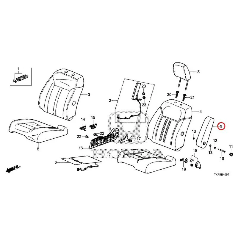 [NEW] JDM HONDA N-WGN CUSTOM JH3 2023 Front seat (R.) (bench) (2) GENUINE OEM - Image 10