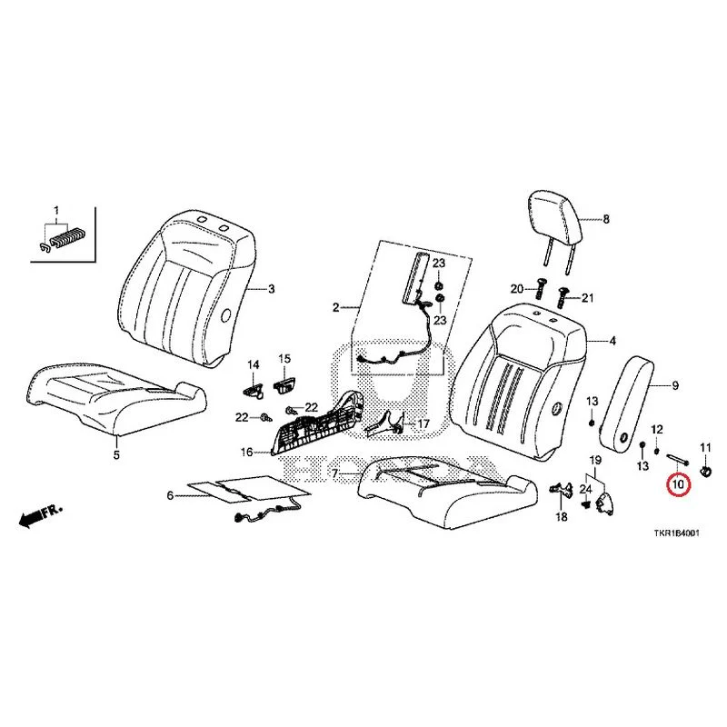 [NEW] JDM HONDA N-WGN CUSTOM JH3 2023 Front seat (R.) (bench) (2) GENUINE OEM - Image 11