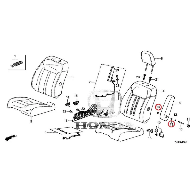 [NEW] JDM HONDA N-WGN CUSTOM JH3 2023 Front seat (R.) (bench) (2) GENUINE OEM - Image 14