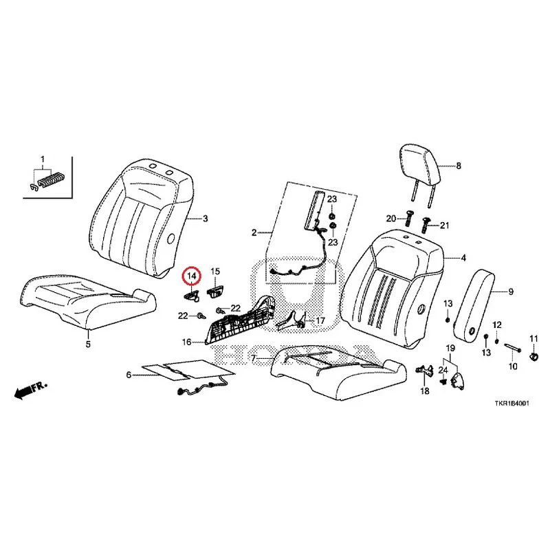 [NEW] JDM HONDA N-WGN CUSTOM JH3 2023 Front seat (R.) (bench) (2) GENUINE OEM - Image 15