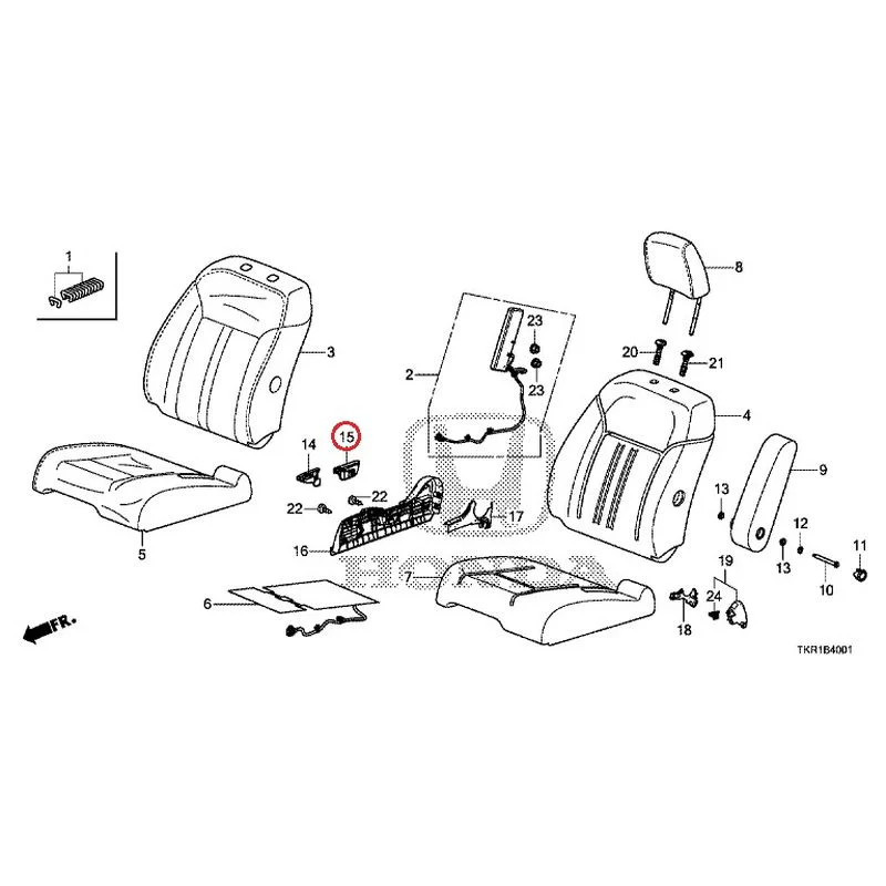 [NEW] JDM HONDA N-WGN CUSTOM JH3 2023 Front seat (R.) (bench) (2) GENUINE OEM - Image 16
