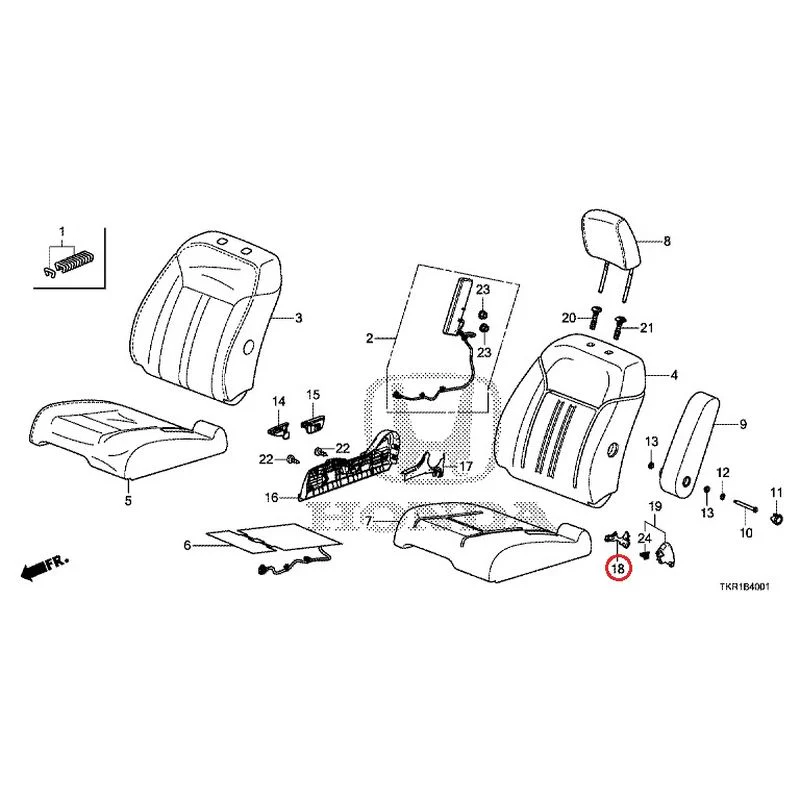 [NEW] JDM HONDA N-WGN CUSTOM JH3 2023 Front seat (R.) (bench) (2) GENUINE OEM - Image 19