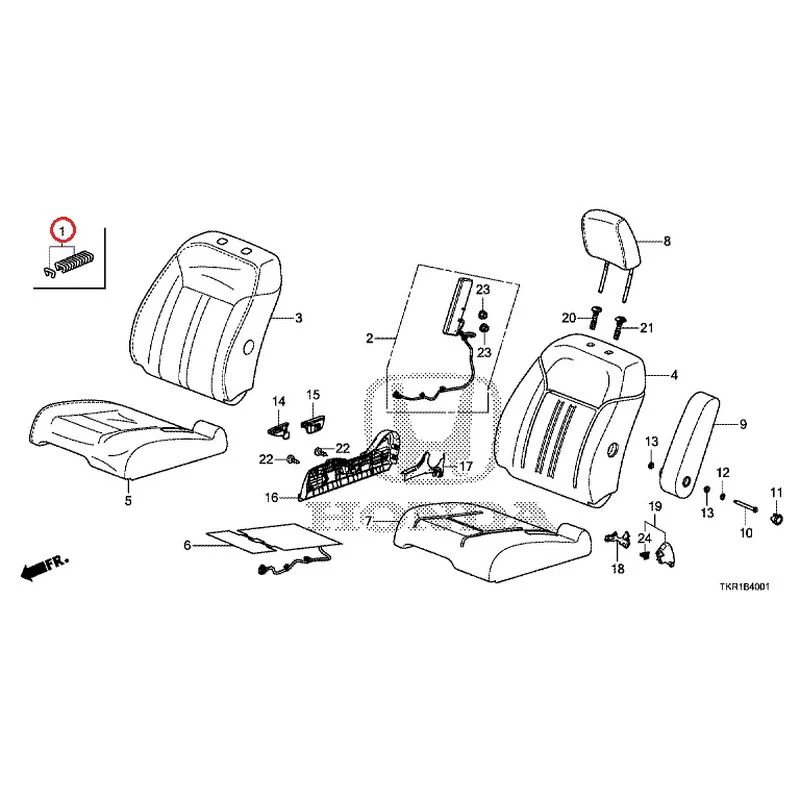 [NEW] JDM HONDA N-WGN CUSTOM JH3 2023 Front seat (R.) (bench) (2) GENUINE OEM - Image 2