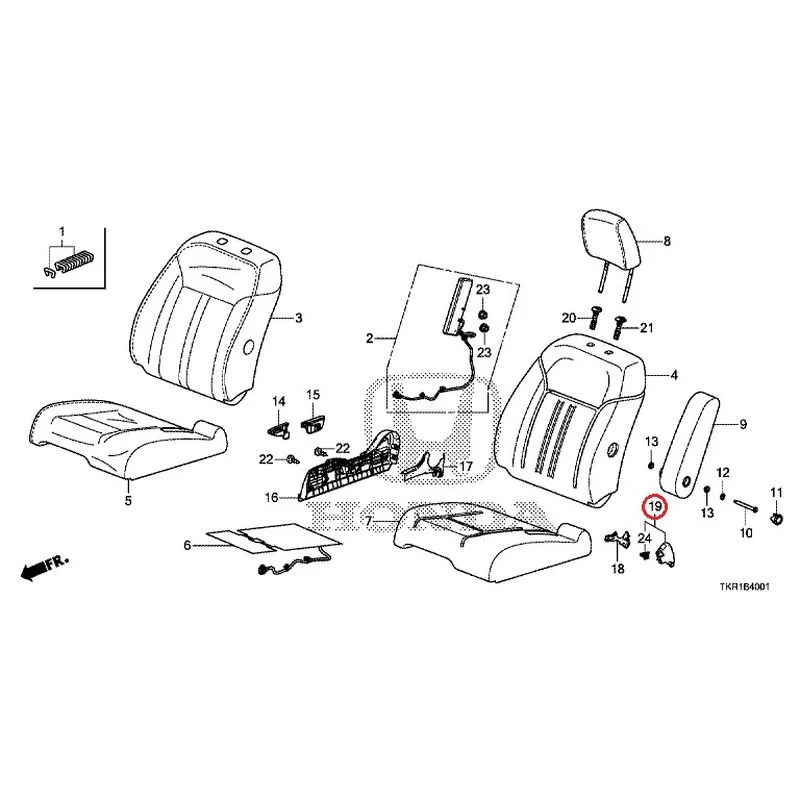 [NEW] JDM HONDA N-WGN CUSTOM JH3 2023 Front seat (R.) (bench) (2) GENUINE OEM - Image 20