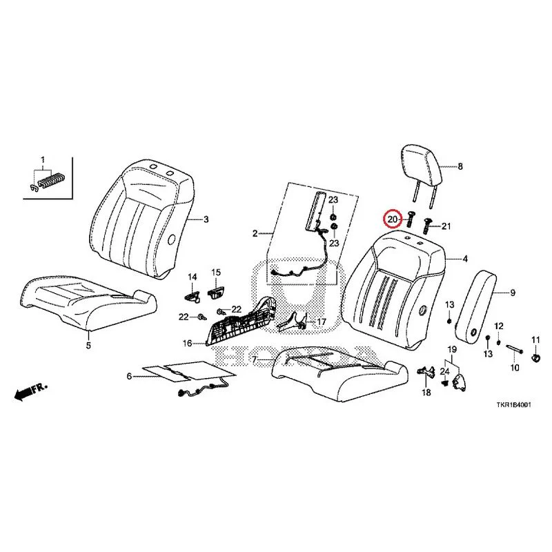 [NEW] JDM HONDA N-WGN CUSTOM JH3 2023 Front seat (R.) (bench) (2) GENUINE OEM - Image 21