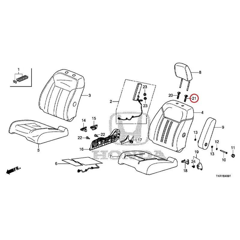 [NEW] JDM HONDA N-WGN CUSTOM JH3 2023 Front seat (R.) (bench) (2) GENUINE OEM - Image 22