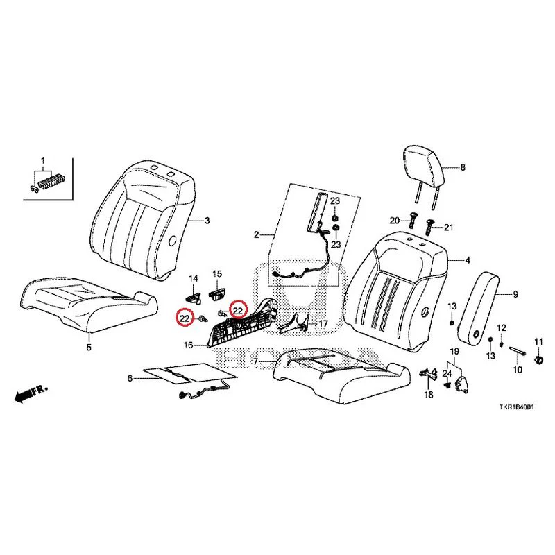[NEW] JDM HONDA N-WGN CUSTOM JH3 2023 Front seat (R.) (bench) (2) GENUINE OEM - Image 23