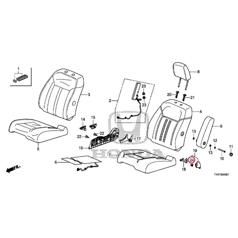 [NEW] JDM HONDA N-WGN CUSTOM JH3 2023 Front seat (R.) (bench) (2) GENUINE OEM - Image 25