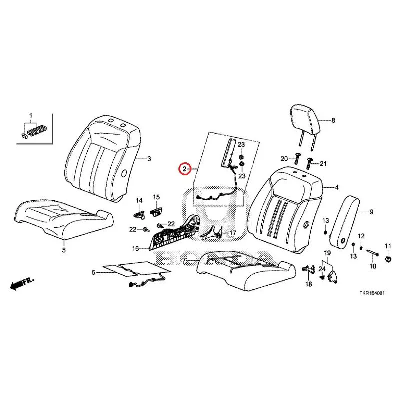 [NEW] JDM HONDA N-WGN CUSTOM JH3 2023 Front seat (R.) (bench) (2) GENUINE OEM - Image 3