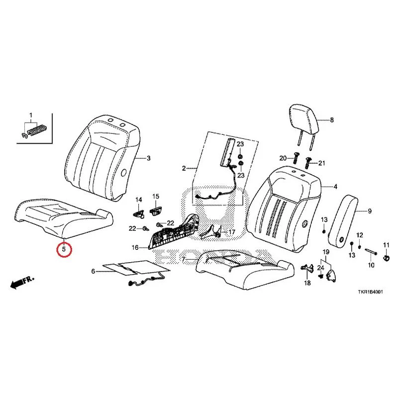 [NEW] JDM HONDA N-WGN CUSTOM JH3 2023 Front seat (R.) (bench) (2) GENUINE OEM - Image 6